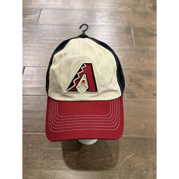 Fan Favorite Mens MLB Arizona Diamondbacks Red White Black Strapback Hat NWT NEW - Picture 2 of 8